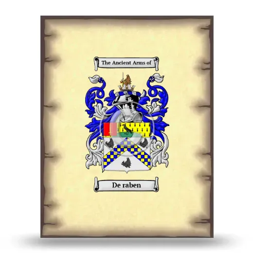 De raben Coat of Arms Print