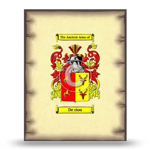 De riou Coat of Arms Print