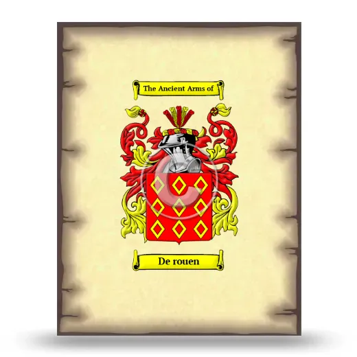 De rouen Coat of Arms Print