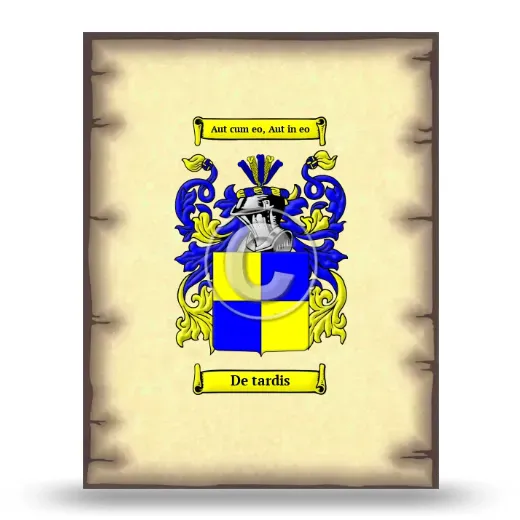 De tardis Coat of Arms Print