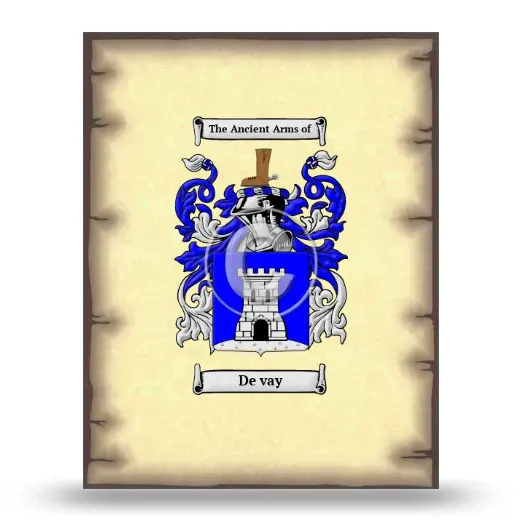De vay Coat of Arms Print