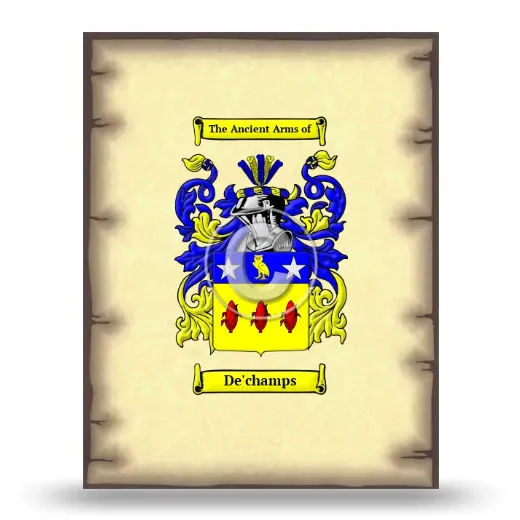 De'champs Coat of Arms Print