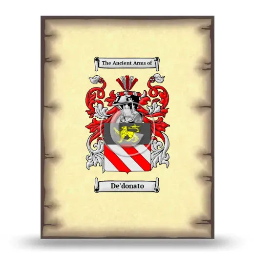 De'donato Coat of Arms Print