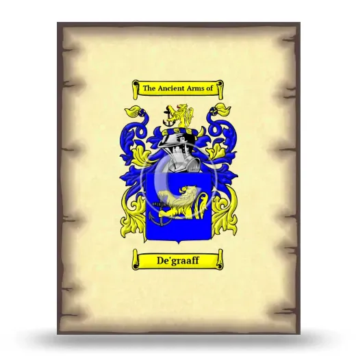 De'graaff Coat of Arms Print