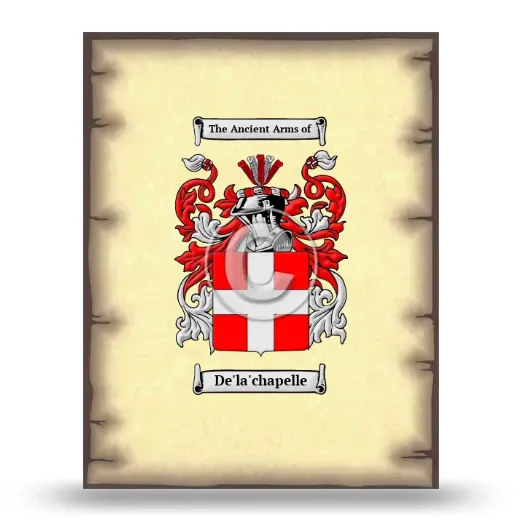 De'la'chapelle Coat of Arms Print