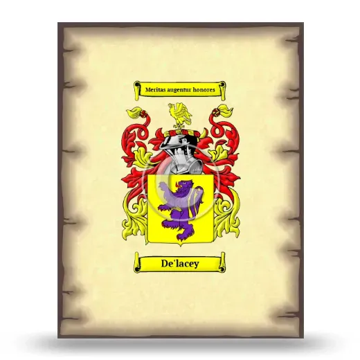 De'lacey Coat of Arms Print