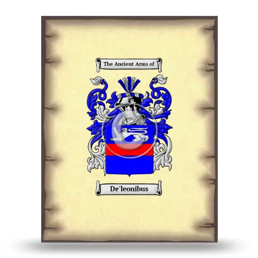 De'leonibus Coat of Arms Print