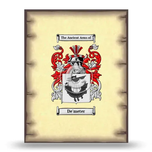 De'meter Coat of Arms Print