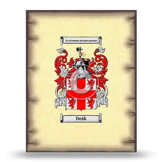 Deák Coat of Arms Print