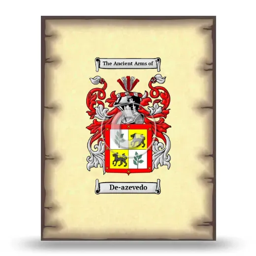 De-azevedo Coat of Arms Print