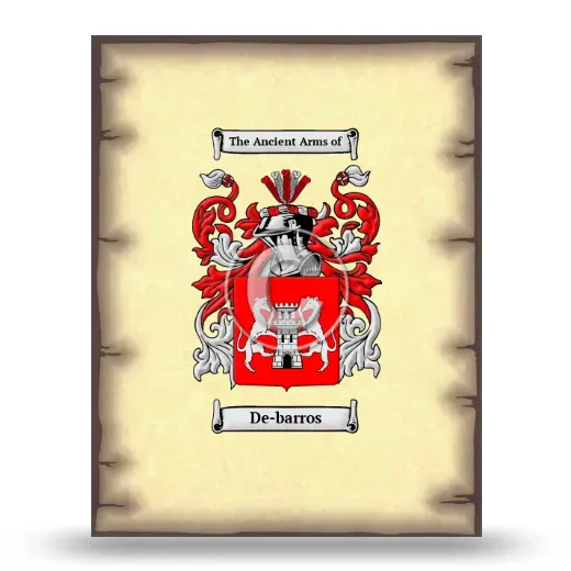 De-barros Coat of Arms Print