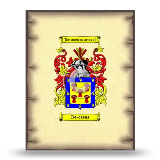 De-casas Coat of Arms Print