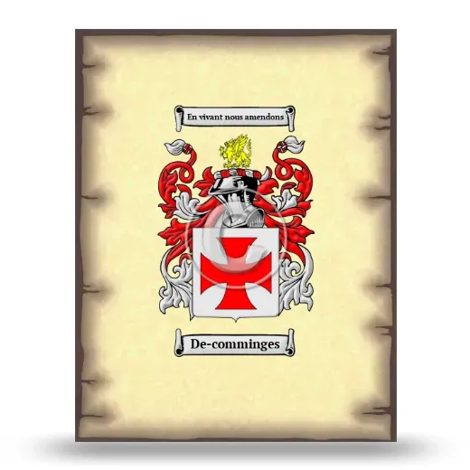 De-comminges Coat of Arms Print