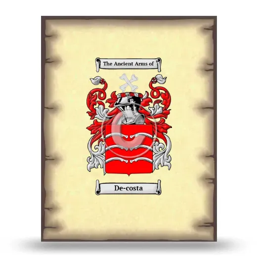 De-costa Coat of Arms Print