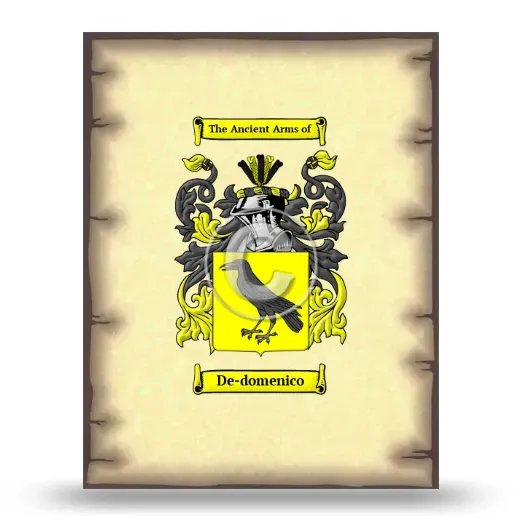 De-domenico Coat of Arms Print