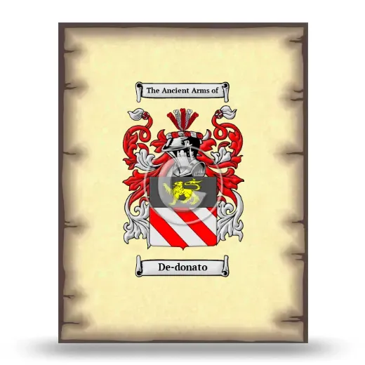 De-donato Coat of Arms Print