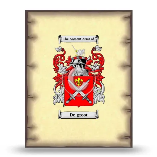 De-groot Coat of Arms Print