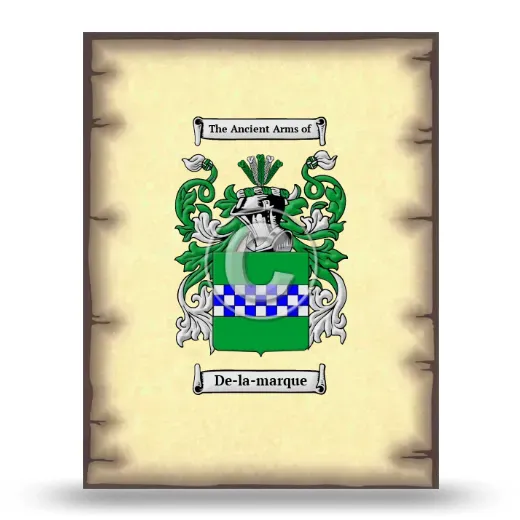 De-la-marque Coat of Arms Print