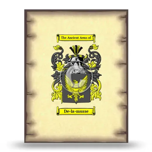 De-la-musse Coat of Arms Print