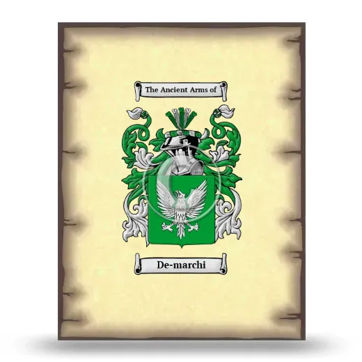 De-marchi Coat of Arms Print