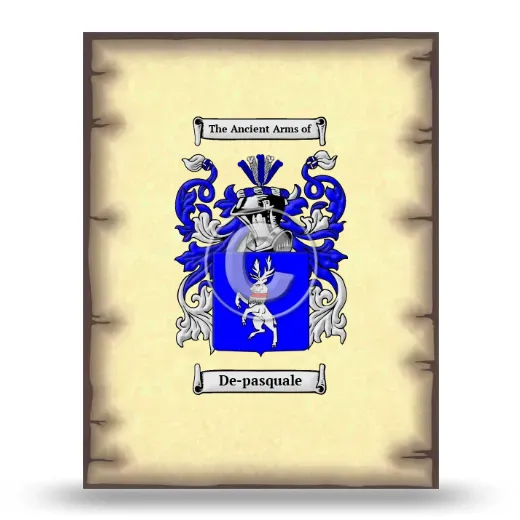 De-pasquale Coat of Arms Print
