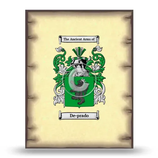 De-prado Coat of Arms Print