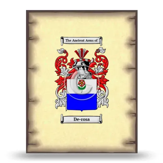 De-rosa Coat of Arms Print