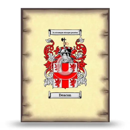 Deacon Coat of Arms Print