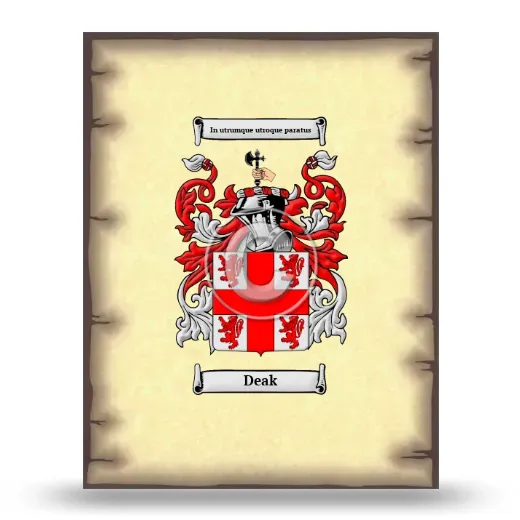 Deak Coat of Arms Print