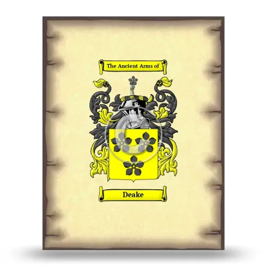 Deake Coat of Arms Print