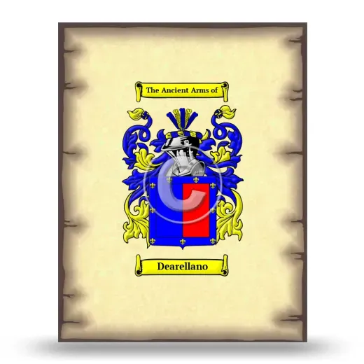 Dearellano Coat of Arms Print