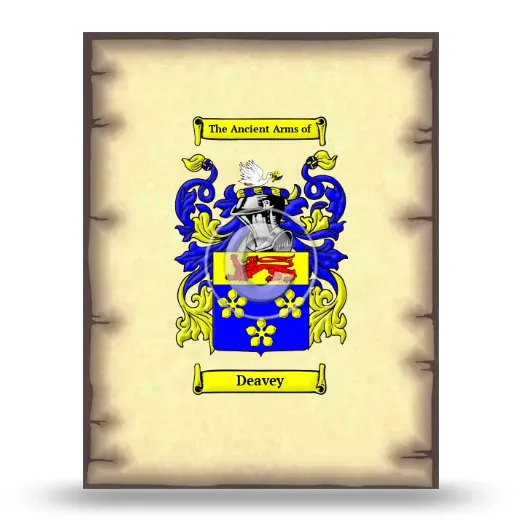 Deavey Coat of Arms Print