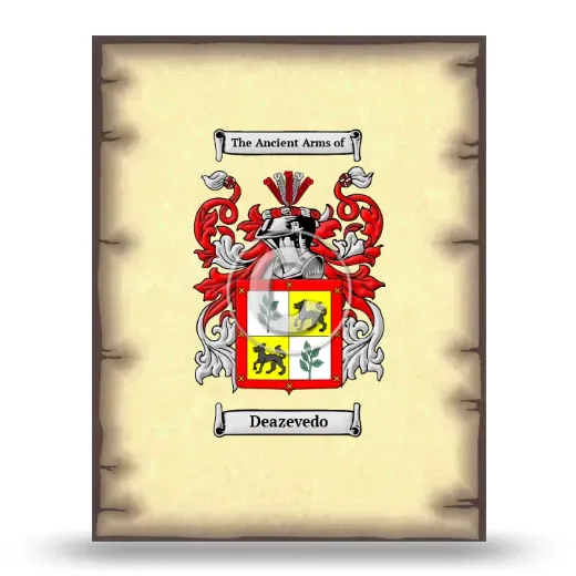 Deazevedo Coat of Arms Print