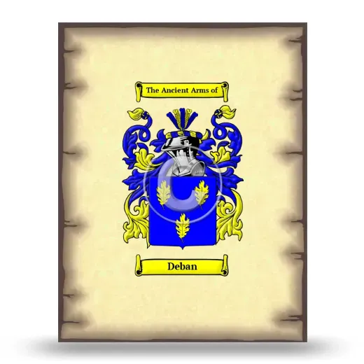 Deban Coat of Arms Print