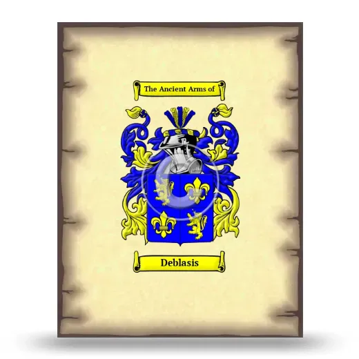 Deblasis Coat of Arms Print