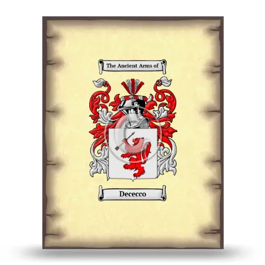 Dececco Coat of Arms Print