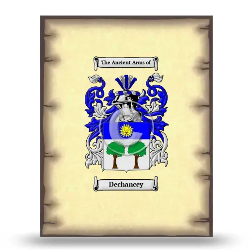 Dechancey Coat of Arms Print
