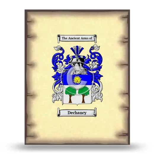 Dechancy Coat of Arms Print