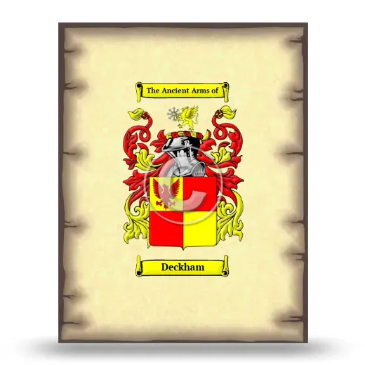 Deckham Coat of Arms Print