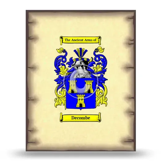 Decombe Coat of Arms Print