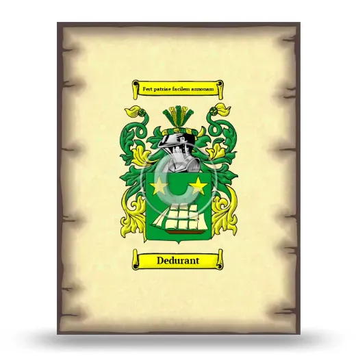 Dedurant Coat of Arms Print