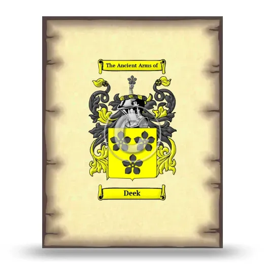 Deek Coat of Arms Print