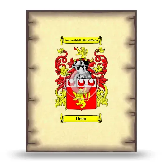 Deen Coat of Arms Print