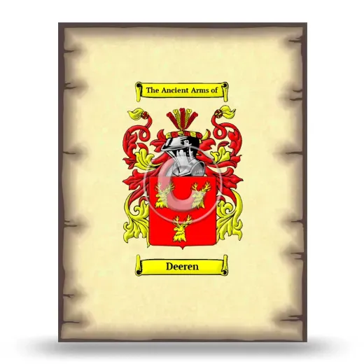Deeren Coat of Arms Print