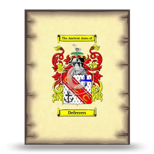 Deferrers Coat of Arms Print