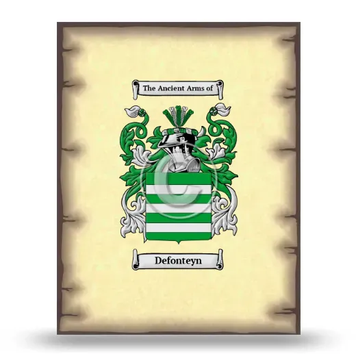 Defonteyn Coat of Arms Print