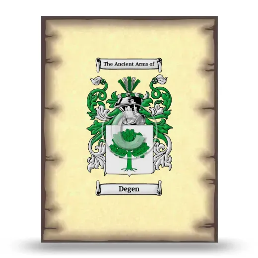 Degen Coat of Arms Print