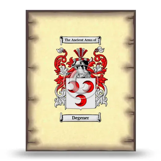 Degener Coat of Arms Print