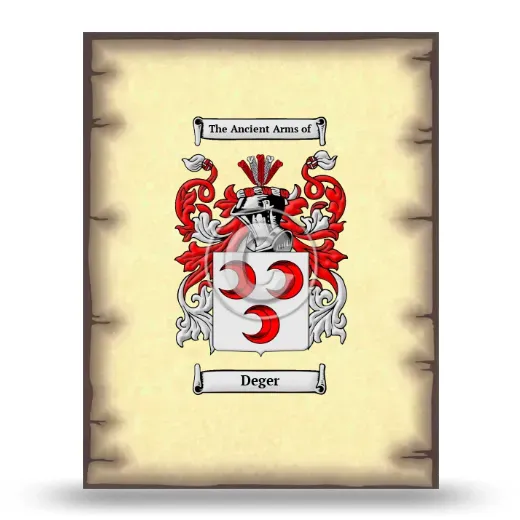 Deger Coat of Arms Print