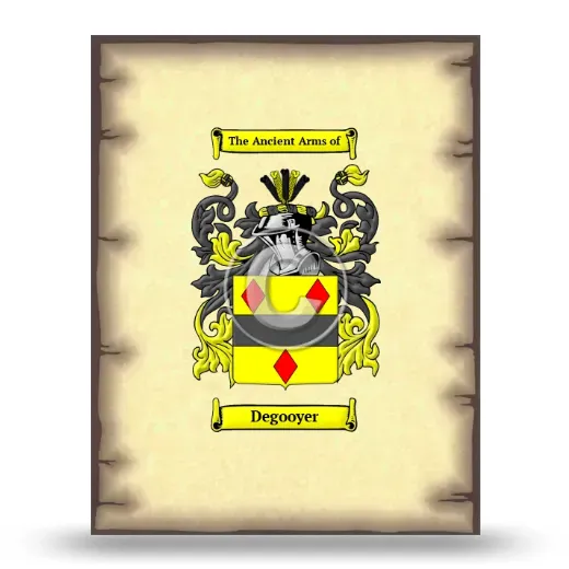Degooyer Coat of Arms Print